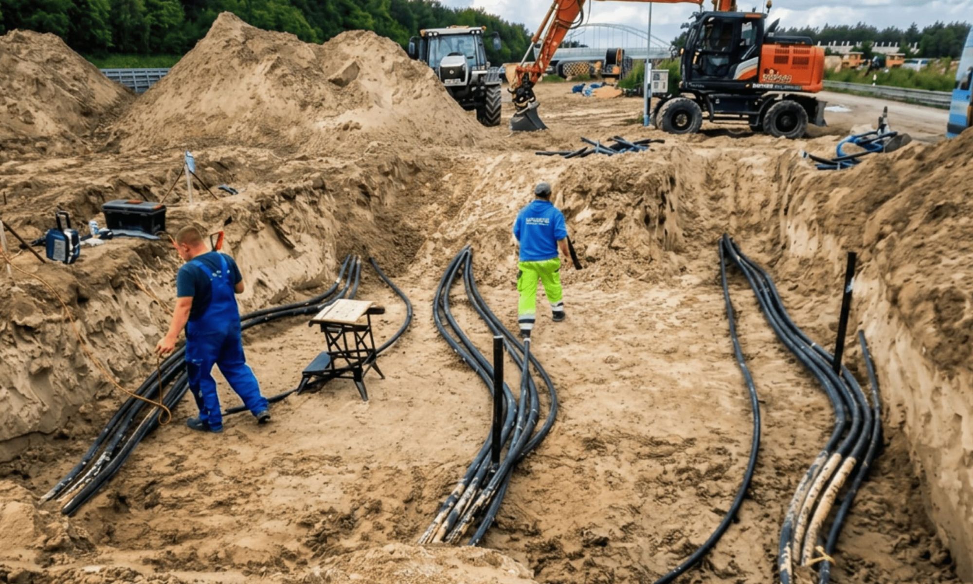 Grube-Arbeiten